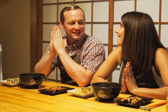Eat Osaka: Street Food Cooking in an Authentic Kitchen! - Drinks included: welcome drinks and beer, sake, or green tea