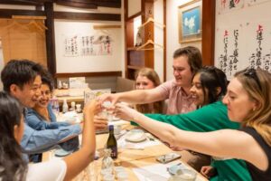 Eat Our Favorites! Osaka’s Backstreet Dining - What you eat: takoyaki, sushi with sake, wagyu BBQ, and ramen