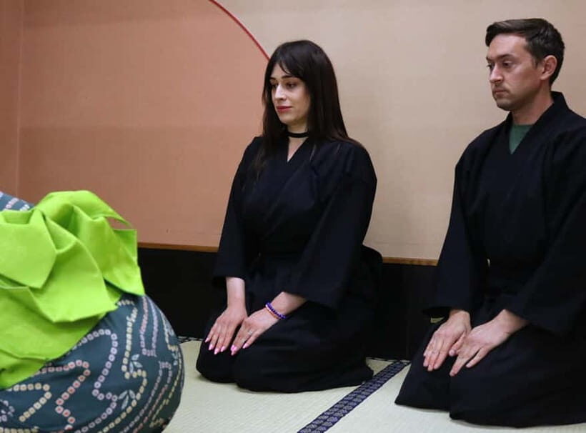Learn Zen in a class of making Matcha tea near Osaka Castle - Finding Samurai Honor and getting into costume fast