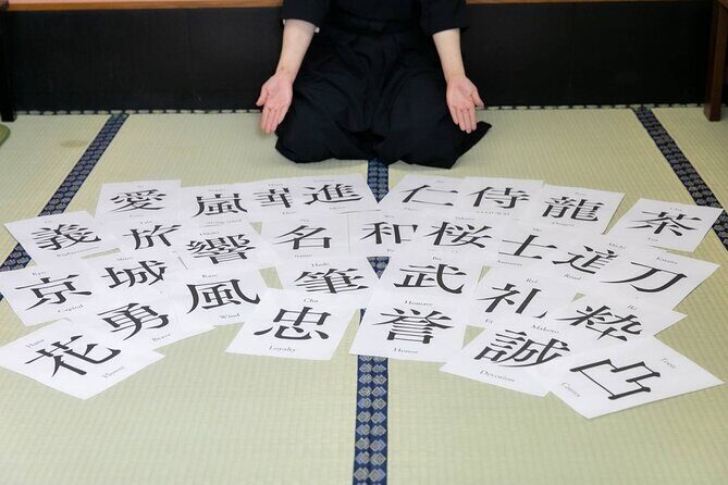 Learning Zen of Japanese Calligraphy in kimono near Osaka Castle - What Happens During the 1-Hour Class, Step by Step