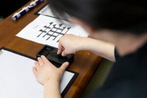 Learning Zen of Japanese Calligraphy in kimono near Osaka Castle - The Kanji Choice Moment: Turning Your Name Into Characters
