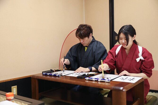 Learning Zen of Japanese Calligraphy in kimono near Osaka Castle - Price and Value: Is $43.59 a Good Deal for an Osaka Calligraphy Class?