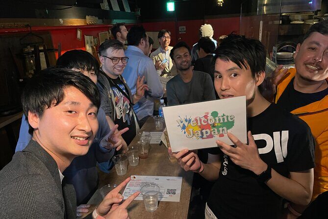 Meet Osaka local Friend & Fun Chat All We Can Drink Party Ticket - Language mix: English-first, but not locked in