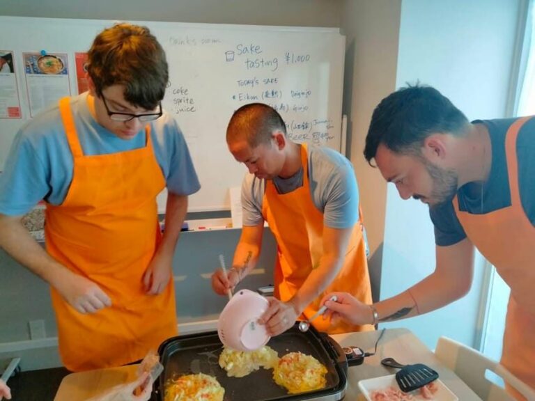Okonomiyaki or Ramen&Gyoza Class with Local Shop Tour - Two Cooking Tracks: Okonomiyaki & Yakisoba vs Takoyaki