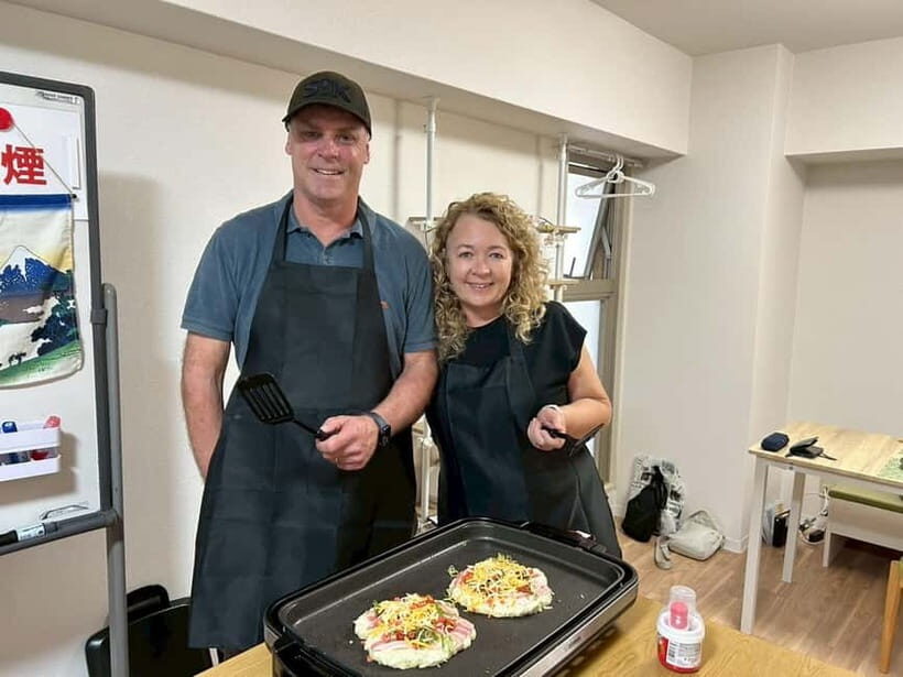 Osaka : Cooking Class Okonomiyaki & Takoyaki course in Nanba - The best part of the class: cooking results plus a 1-hour tasting