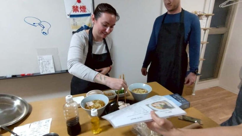 Osaka: Cooking Class Ramen & Gyoza Course in Nanba - Price and value: $70 for 2 hours of real cooking + drinks + recipes