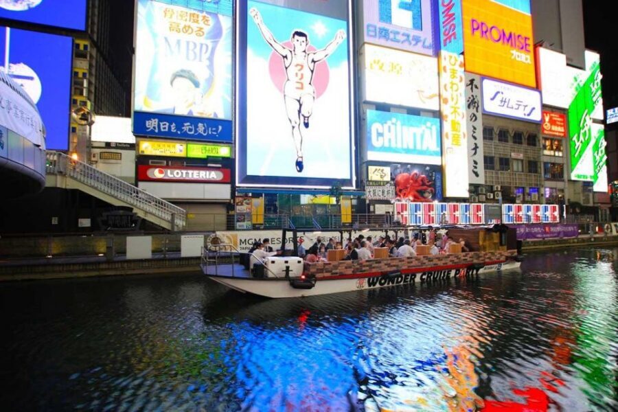 Osaka: Dotonbori District River Cruise with Drink Discount - Onboard Comfort and the Crew: Friendly, Sometimes Loud