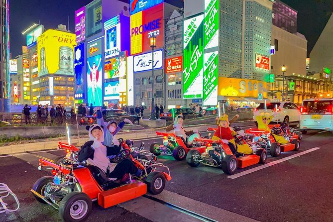 Osaka Go Karting Tour with Funny Costume - The Namba and Dotonbori Run: Waving, Photos, and Handshakes