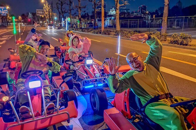 Osaka Go Karting Tour with Funny Costume - Meeting at Nipponbashi and Getting Set Up Fast