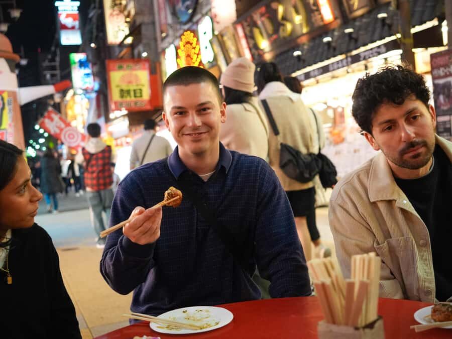 Osaka Morning Tour: Shitennoji Temple, Shinsekai &Doutonbori - What’s actually included: takoyaki, croquette, and drinks
