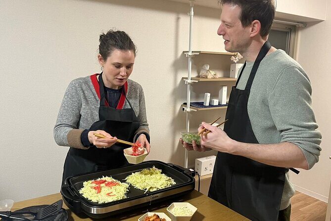 Osaka Okonomiyaki Cooking Class "Learn here and make it at home" - Osaka okonomiyaki and takoyaki: what you’re really learning