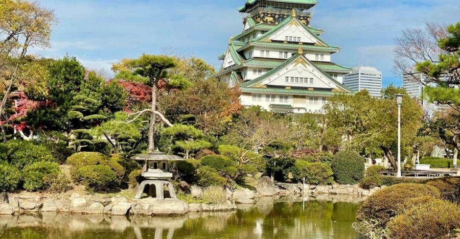 Osaka: Osaka Castle - Tsuruhashi - Tennoji (Spanish Guide) - From Morinomiya to Osaka Castle Park: where the day gets started
