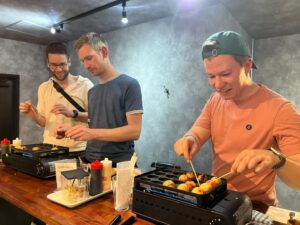Osaka Sake Tasting with Takoyaki Cooking - Finding MOMO to SAKE in Osaka’s Namba area