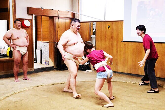Osaka Sumo Experience with Live Show and Audience Challenge - The audience challenge: stepping into the ring (and what to expect)