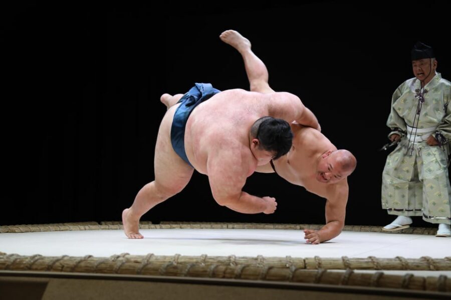 Osaka: Sumo Stage Show with Bento or Snack + Fight & Photo - Where THE SUMO HALL HIRAKUZA Osaka puts you in the middle of the sport