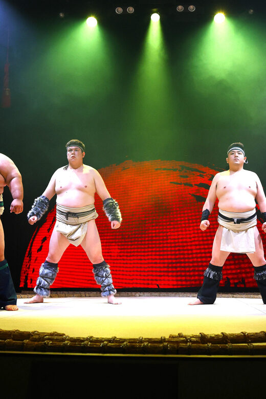 Osaka: Sumo Stage Show with Bento or Snack + Fight & Photo - The 60-minute Sumo Show: what you actually see on that elevated stage