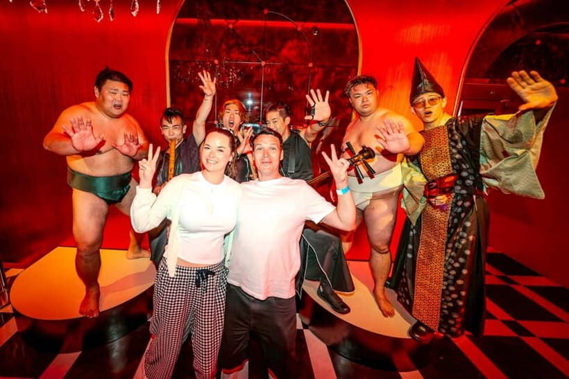Osaka:SUMO BEATS SHOWCASE: Taiko Drum and Wagyu burger! - What’s authentic here, and what’s intentionally not