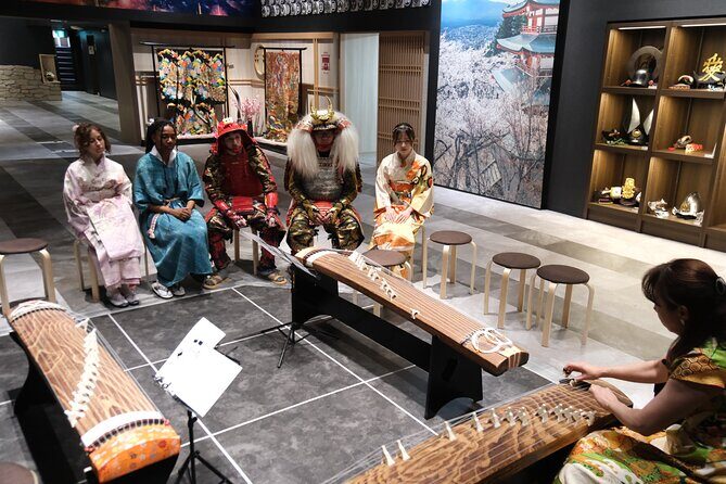 Samurai dress-up and shows, plus Tea Ceremony & Calligraphy - Traditional music: lessons and live performance