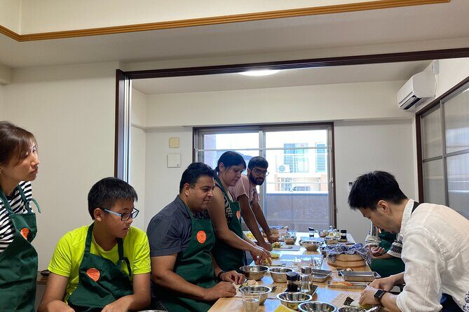Sushi Class in Osaka Dotonbori - The class flow: apron on, instructions in English, then you cook