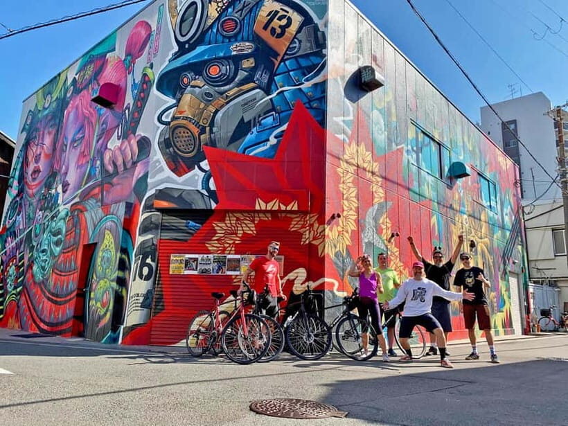 Urban Canvas: Osaka Street Art Bike Tour - Meeting point, timing, and the ride you’re signing up for